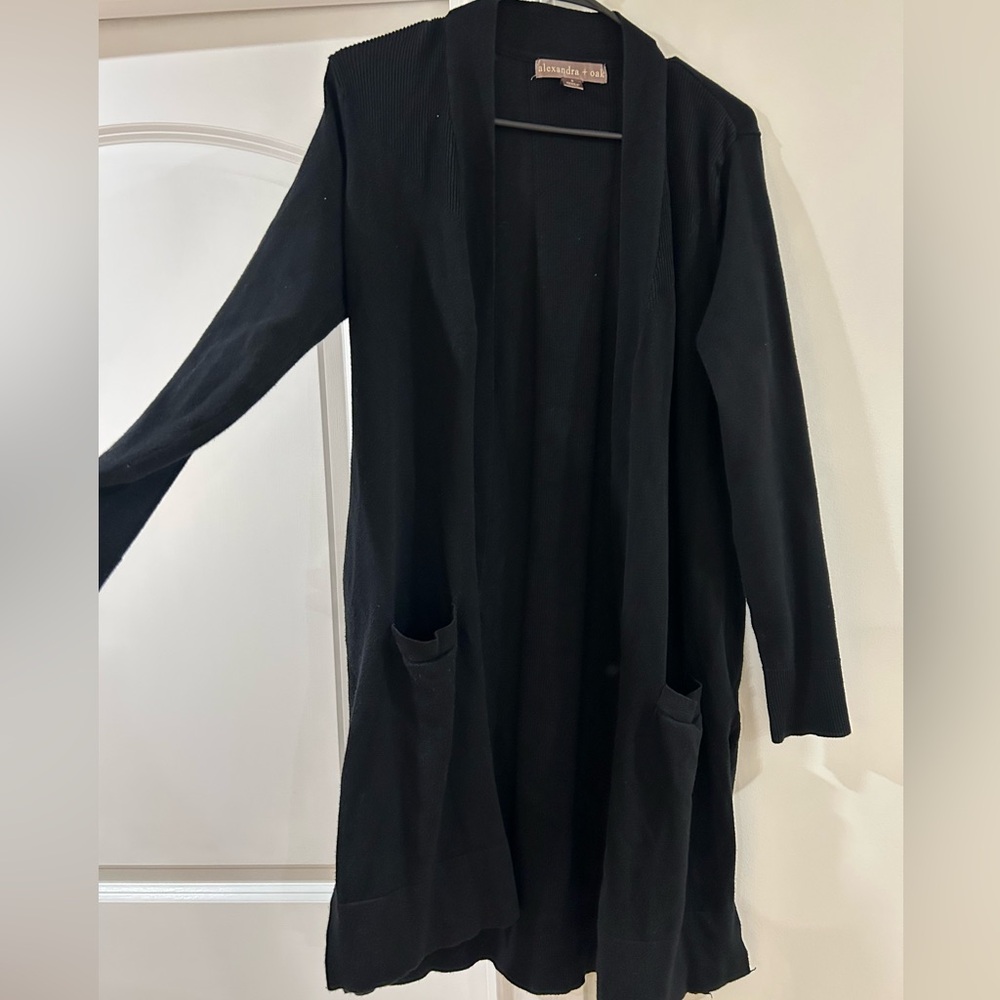 Alexandra + Oak Black Cardigan